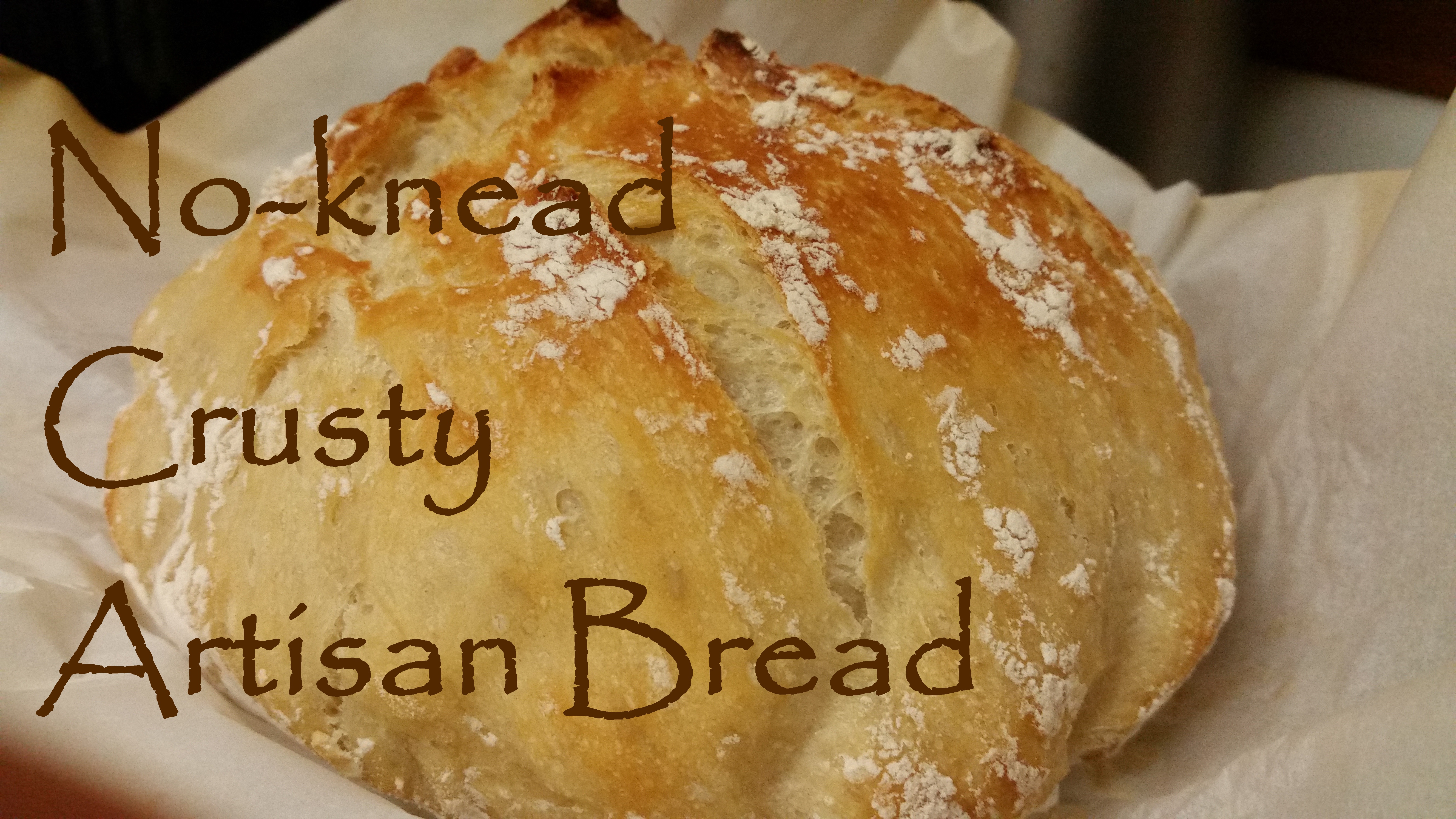 No-Knead Crusty Artisan Bread - The Spicy Ginger